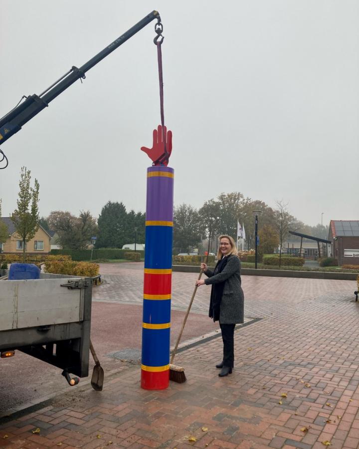 Juliepalen geplaatst bij schoolzone Opende